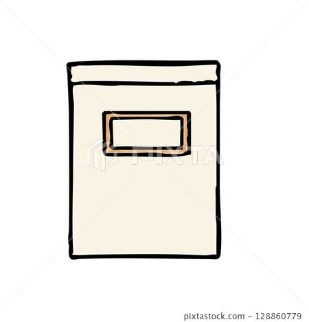 Hand-drawn illustration of a storage can 128860779