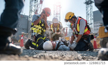 On-site emergency and life-saving on-site decisions 128861715