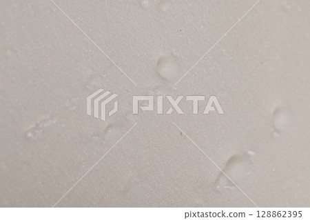 white foam porous structure is old and dirty after use and long-term operation 128862395