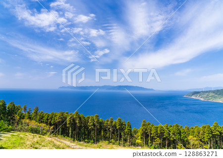 《宮崎縣》宮崎縣最南端土井岬景色 《宮崎縣》宮崎縣最南端土井岬景色 128863271