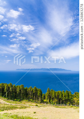 《宮崎縣》宮崎縣最南端土井岬景色 128863278