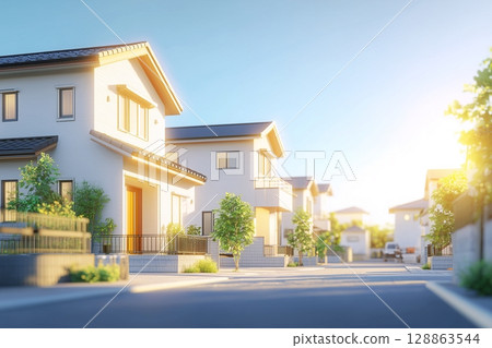 時尚新住宅區“AI生成圖像” 128863544