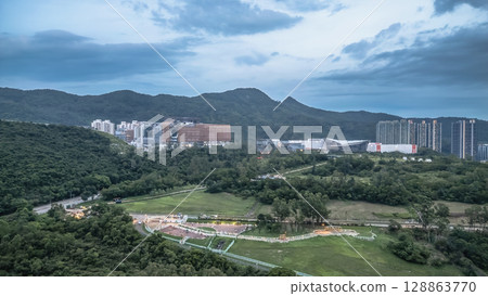 July 24 2025 a Chinese Medicine Hospital and Government Buildings July 24 2025 a Chinese Medicine Hospital and Government Buildings 128863770