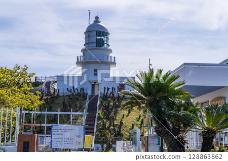 《宮崎縣》宮崎縣最南端的都肥岬燈塔 128863862