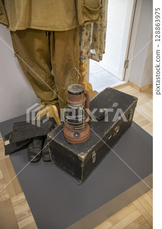Soviet soldier uniform of world war two 128863975