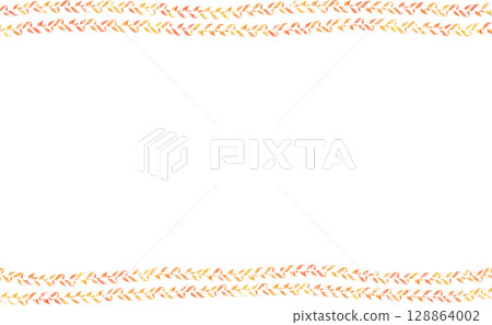 落葉的粗糙邊框 落葉的粗糙邊框 128864002