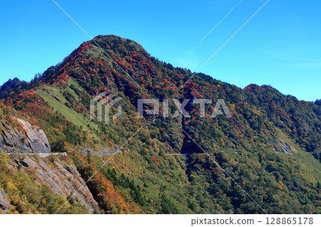 [Ehime Prefecture] Autumn leaves in Kamegamori (Mt. Ishizuchi) 128865178