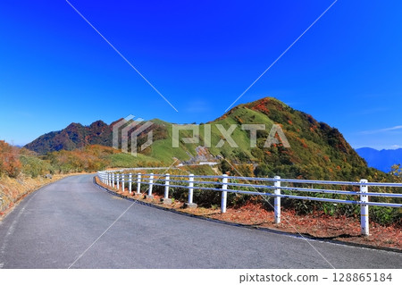 [愛媛縣]龜森（石嘴山）的紅葉 128865184