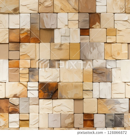 beige brown tiles texture square pattern, ai 128866872