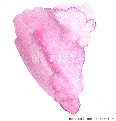 Pink watercolor paint stroke background illustration. Pink watercolor paint stroke background illustration. 128867107