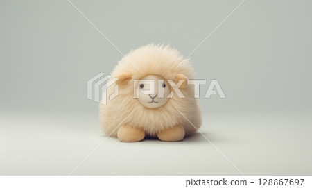sheep stuffed animal toy for kids, ai 128867697