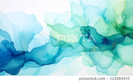 藍色和淺藍色流動的抽象的背景 128868435