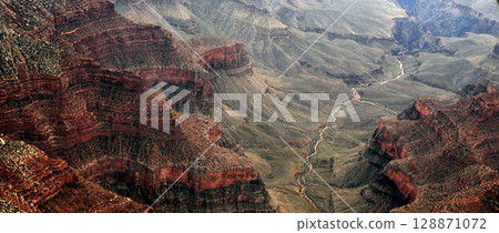 Aerial View Grand Canyon Arizona Aerial View Grand Canyon Arizona 128871072
