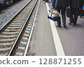 Passengers Arriving at Railway Station 128871255