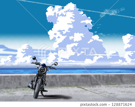 你可以看到大海的道路 128871624