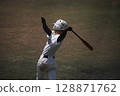 棒球男孩擊球 128871762