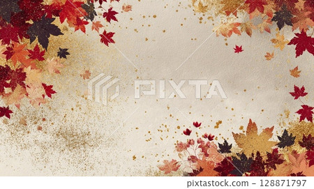 給人一種和紙感覺的秋葉 128871797