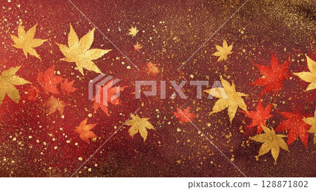 給人一種和紙感覺的秋葉 128871802