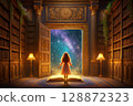 The start of a space journey from the Fantasy Library 128872323