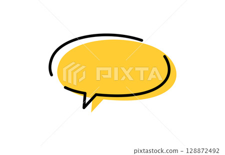 簡單可愛的手寫泡泡 128872492