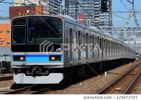 E231 series 800 Mitsu K5 train, direct Tozai line, Chuo/Sobu line local train, Chuo rapid line operation 128872501