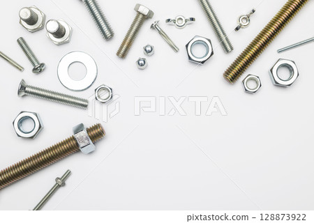Screws and bolts 128873922