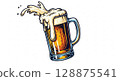 Beer full of bubbles 128875541