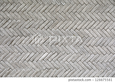 Fishbone Bricks Background Fishbone Bricks Background 128875581
