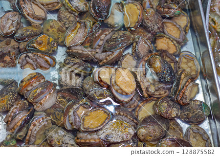 Fresh Abalone Seafood Fresh Abalone Seafood 128875582