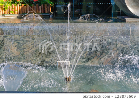 Marble Water Fountain Marble Water Fountain 128875609