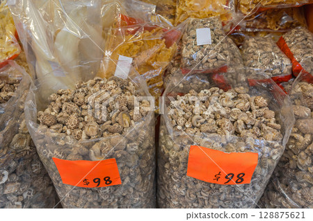 Dried Mushrooms Bulk Bags 128875621