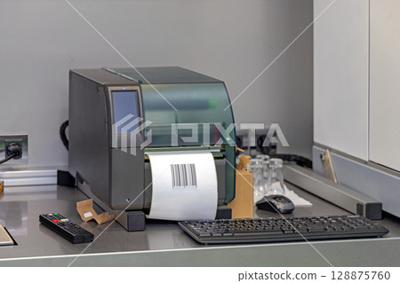 Barcode Stickers Printer Barcode Stickers Printer 128875760