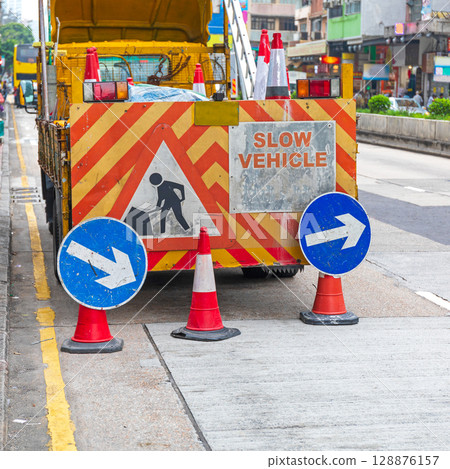Road Works Vehicle 128876157