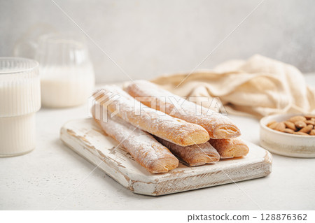 Fartons, typical sponge pastries of Valencia, Spain 128876362