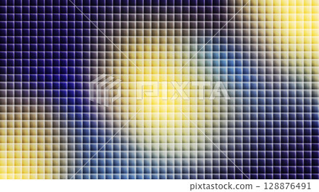 Pixel fractal glass gradient background with purple, pink and yellow blur colors and rippled chrome design. Ribbed lines wallpaper with fluorescent motion and iridescent flow. Vector illustration. Pixel fractal glass gradient background with purple, pink and yellow blur colors and rippled chrome design. Ribbed lines wallpaper with fluorescent motion and iridescent flow. Vector illustration. 128876491