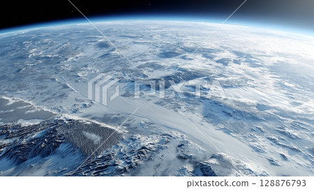 Icy Earth from Space 128876793