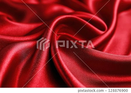 background of a red silk cloth 128876900