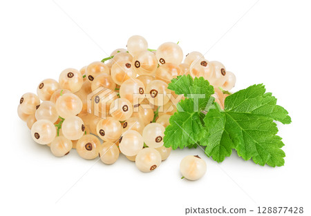 white or yellow currant isolated on white background with full depth of field white or yellow currant isolated on white background with full depth of field 128877428