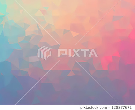 A harmonious mix of pastel colors softly blends, creating an abstract display reminiscent of a serene evening sky. Shades of blue, pink, and lavender flow seamlessly, evoking calmness Generative AI 128877671
