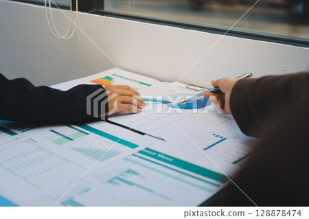 Success, audience with an applause and in a business meeting at work with a lens flare together. Achievement or celebration, motivation and businesspeople clapping hands for good news or support 128878474