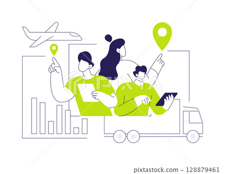 Domestic market abstract concept vector illustration. 128879461