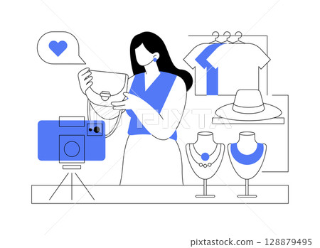 Add stylish details isolated cartoon vector illustrations. Add stylish details isolated cartoon vector illustrations. 128879495