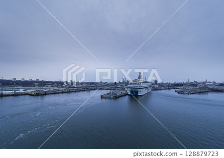 Old City Harbour, Estonia - View from the sea 128879723