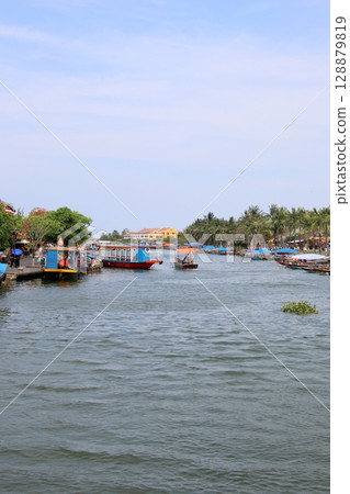 Du Bon River scenery in Hoi An, Vietnam 128879819