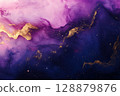 Abstract cosmic mist swirling with vibrant colors, deep space aesthetic, nebula-inspired gradients 128879876