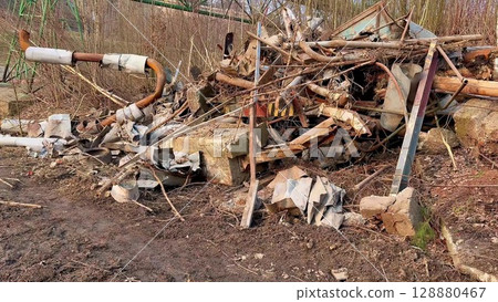 An Abandoned Structure Surrounded by Natures Slow and Beautiful Reclamation Process An Abandoned Structure Surrounded by Natures Slow and Beautiful Reclamation Process 128880467