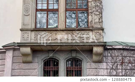 Stunningly Beautiful Architectural Detail Found on a Historic Building in the City 128880475