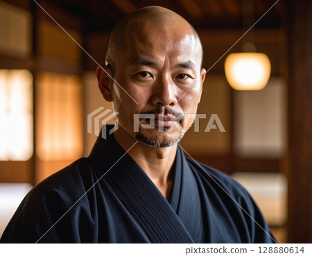 Men in Japanese clothes Men in Japanese clothes 128880614