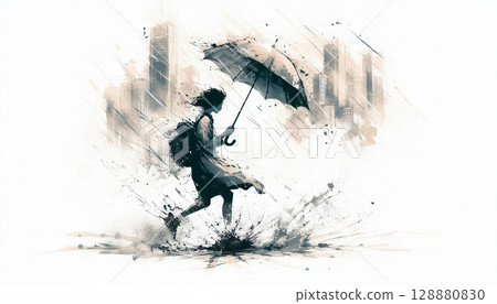 heavy rain storm 128880830