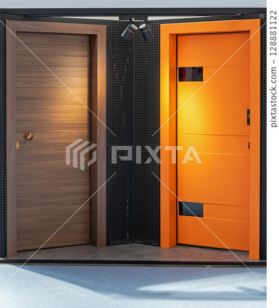 Doors on wall Doors on wall 128881122